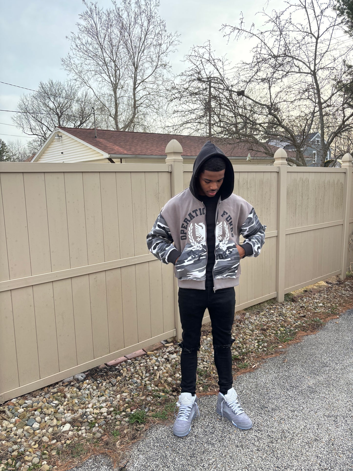 Grey Operation Funds Jacket