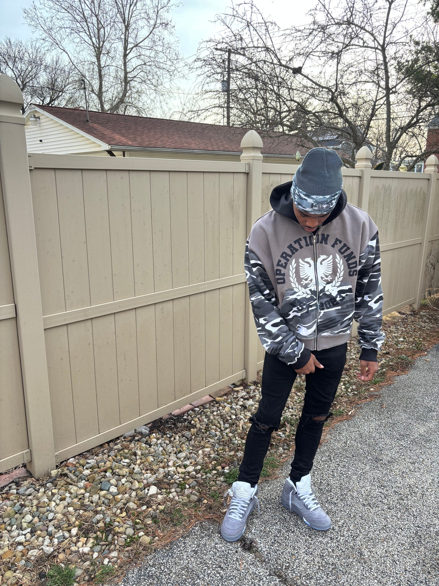 Grey Operation Funds Jacket